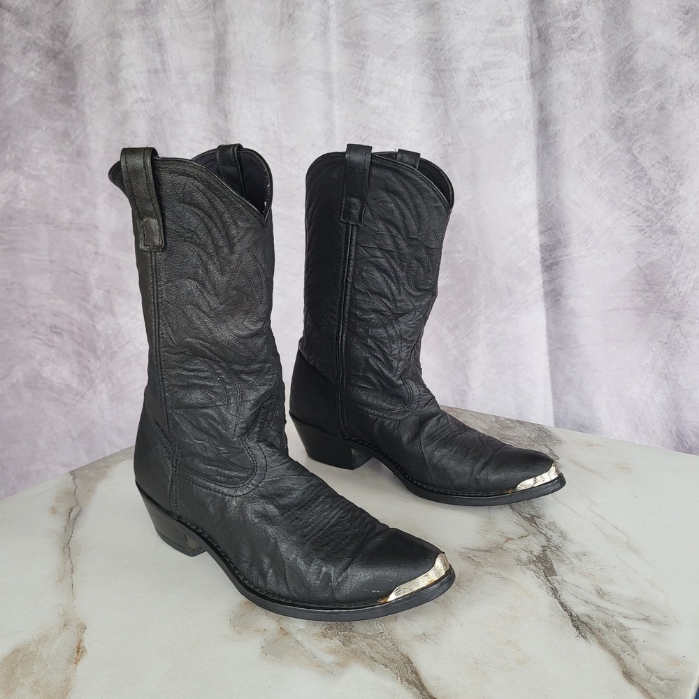Laredo Western Cowboy Boots Size 10 D Men's Black